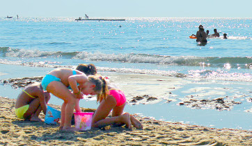 Familie in den Urlaub Jesolo